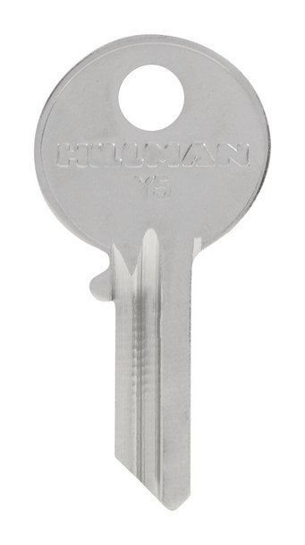 Hillman Universal Key Blank Y-5 - Brass Traditional House and Office Key