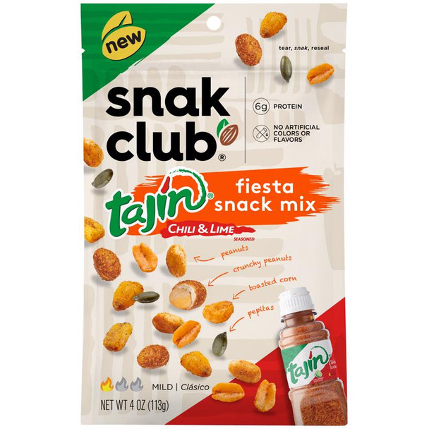 Snak Club Fiesta Snack Mix with Chili and Lime - 4 oz Bag