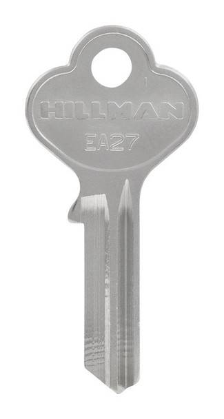 Hillman Universal Key Blank EA-27 – Brass Traditional Key for Home and Office Use