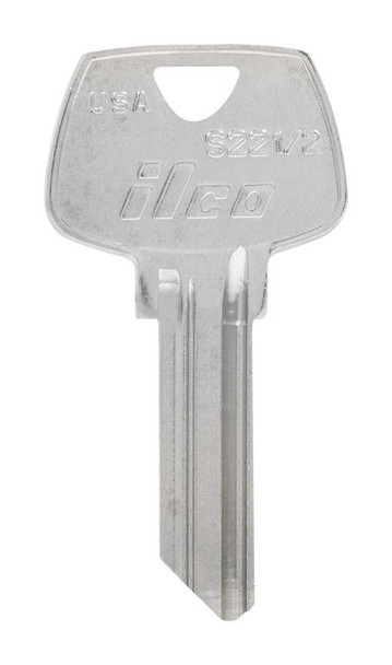 Hillman Universal Key Blank - Traditional Single-Side Brass Key for House and Office, Model AZ01