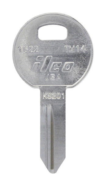 Hillman Universal Key Blank TM14 - Brass House and Office Key for Locksmith and Hardware Applications