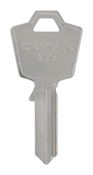 Hillman Universal Key Blank ES-9 - Brass Traditional House and Office Key
