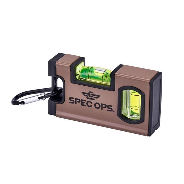 Spec Ops 4-Inch Magnetic Pocket Level – Aluminum Level with Vials and Magnetic Base
