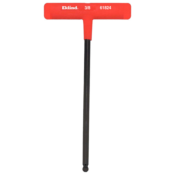 Eklind Power-T 3/8-Inch Ball End Hex Key with T-Handle, 9-Inch, SAE, Alloy Steel, Red