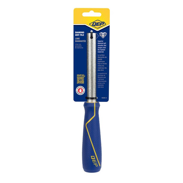 QEP Double Cut Diamond-Coated File - Hand File for Tile and Surface Finishing