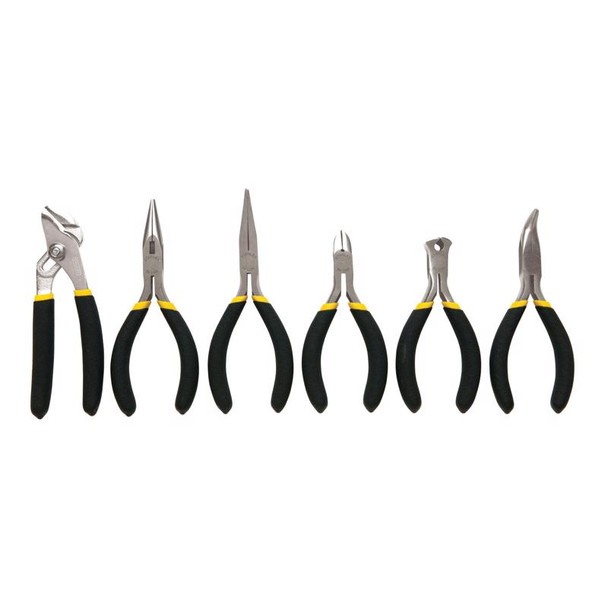 Stanley Tools Mini Pliers Set (6-Piece) with Comfortable Grip and Steel Construction