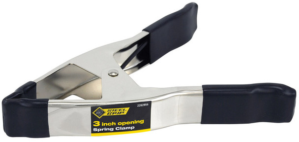 Steel Grip Spring Clamp 3-Inch SG - Heavy Duty Vinyl Grip for Secure Holding