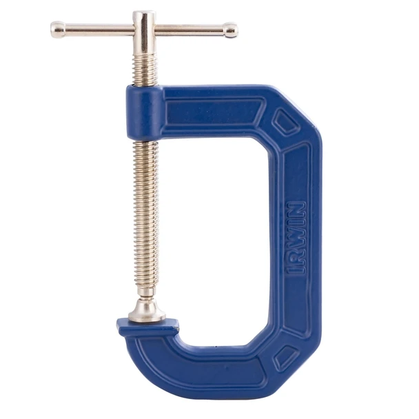 Irwin Quick-Grip 3-Inch Adjustable C-Clamp – Heavy-Duty Steel with 2-1/4 Inch Throat Depth