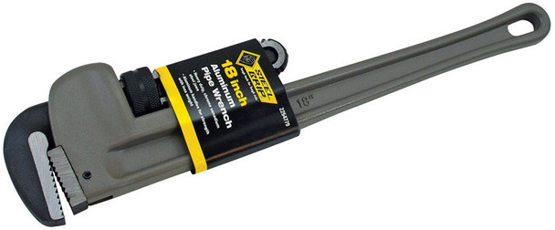Steel Grip Aluminum Pipe Wrench 18-Inch for Plumbing and Heating Applications