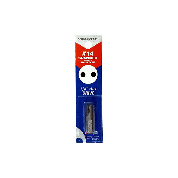 Best Way Tools B86825 1-Inch Tamper-Proof Security Spanner Bit for Impact Drivers