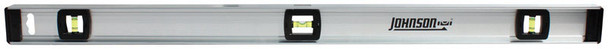 Johnson Aluminum Level with Vials 36-Inch – Accurate I-Beam Spirit Level for Construction and Carpentry
