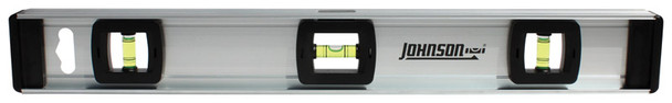 Johnson Aluminum Level 18-Inch with 3 Vials and Magnetic Base