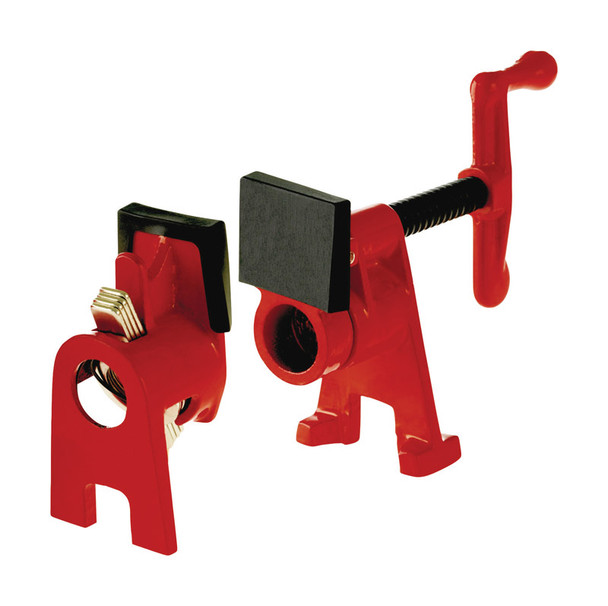 Bessey Pipe Clamp 3/4 inch with 2.13-inch Throat Depth for Secure Pipe Holding