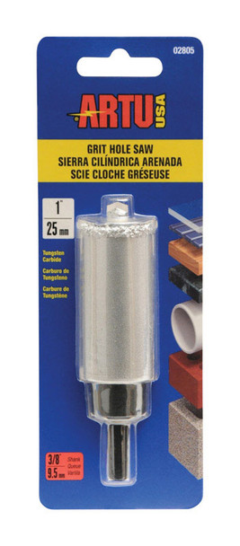 ARTU 1-Inch Carbide Hole Saw with Quick-Change System and Arbor