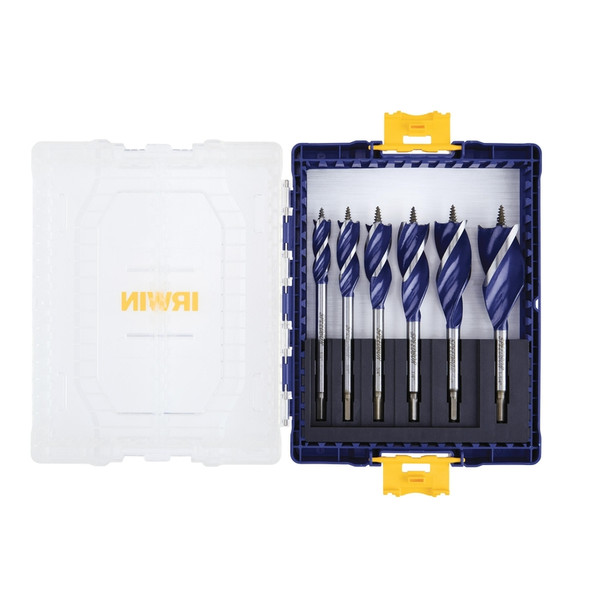 IRWIN Speedbor Max 6-Piece Spade Bit Set with Quick-Change Hex Shank - Carbon Steel Construction