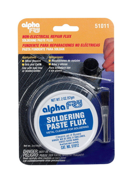 Alpha Fry 2 oz Soldering Paste Flux - Zinc Chloride for Electronics Assembly