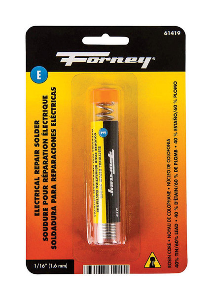 Forney Rosin Core Solder Wire 0.75 oz - Ideal for Electrical Applications