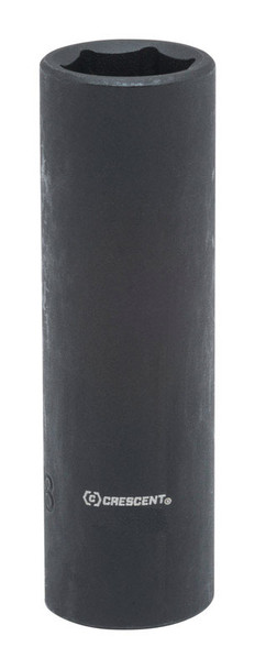 Crescent Impact Socket 1/2-Inch Drive, 17mm Deep Socket, SAE/Metric, Impact Rated – Part CIMS32N