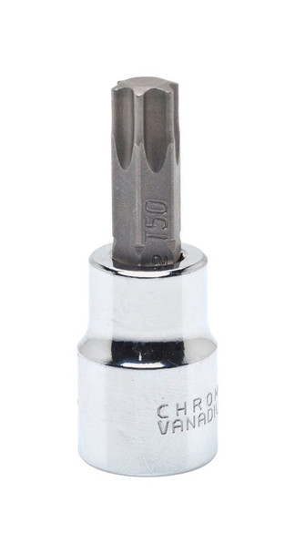 Crescent 3/8 Inch Drive Torx T45 Socket - Chrome Vanadium Steel, Non-Impact Rated