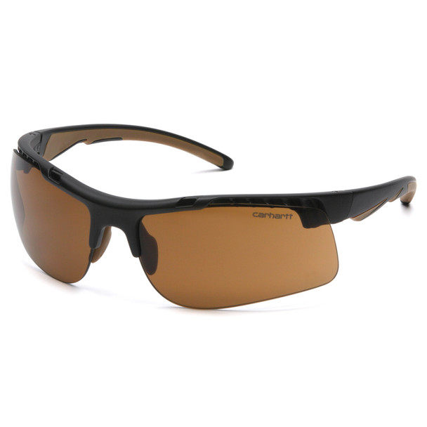 Carhartt Rockwood Bronze Impact Safety Glasses with Anti-Fog and UV Protection