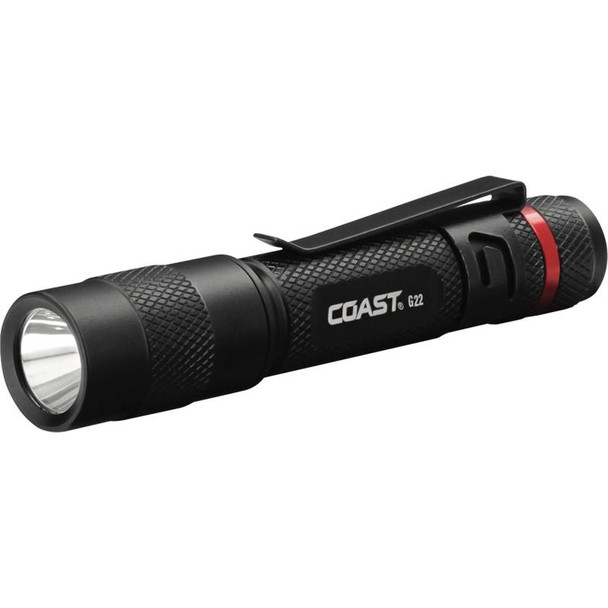 COAST G22 LED Flashlight with AAA Batteries – 100 Lumens, Waterproof, Impact Resistant, Aluminum Casing