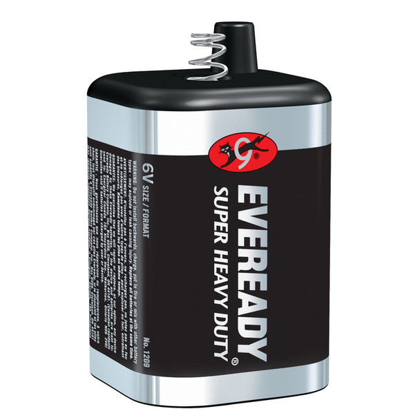 Eveready 6-Volt Zinc Carbon Lantern Battery - Reliable Power for Flashlights and Lanterns