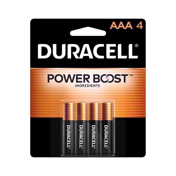Duracell Coppertop AAA Batteries (4-Pack) - Long-Lasting Alkaline Power