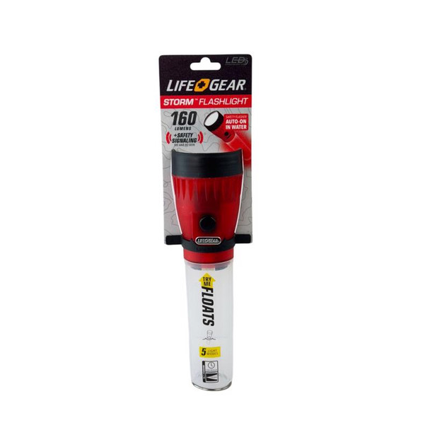 Life+Gear Glow LED Flashlight 12 Lumens, Red - AA Batteries Included