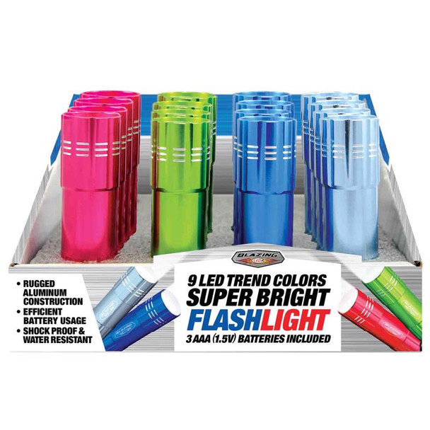 Blazing LEDz Flashlight 54 Lumens with Impact-Resistant Aluminum Casing and Waterproof Design