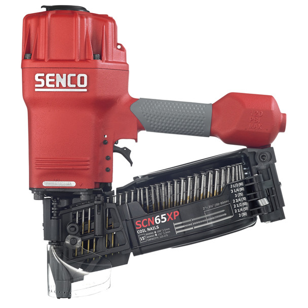 Senco Coil Framing Nailer SCN65XP – 275 Fastener Capacity, 15° Angle Pneumatic Tool