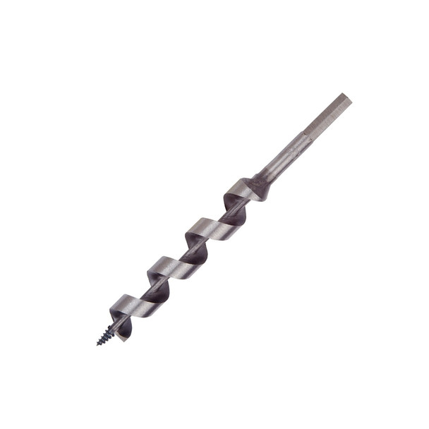 IRWIN 49908 Self Feed Auger Bit, 1/2 Inch Diameter, 7.5 Inch Length, Hex Shank for Wood Drilling