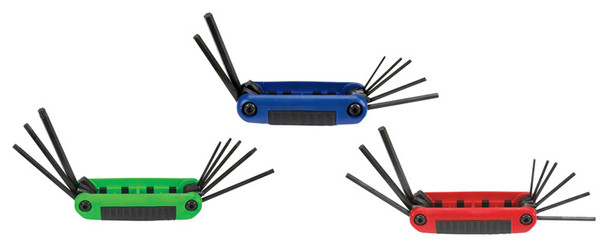 Eklind HexKey Combo Set with 24 Assorted Fold-Up Handles - Metric and SAE