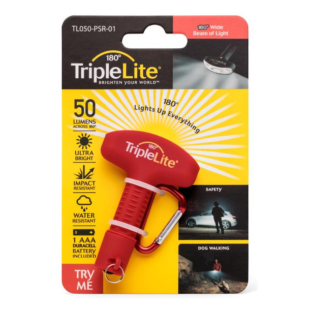 TripleLite TL050-PSR-01 Red 50 Lumen AAA LED Flashlight