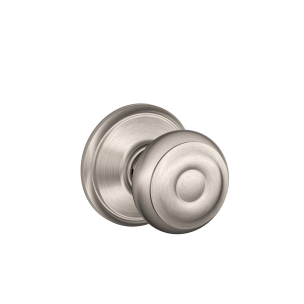 Schlage F10GEO619 Georgian Passage Door Knob, Satin Nickel