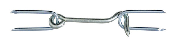 National Hardware N122-168 4-Inch Zinc-Plated Steel Gate Hook with Staples