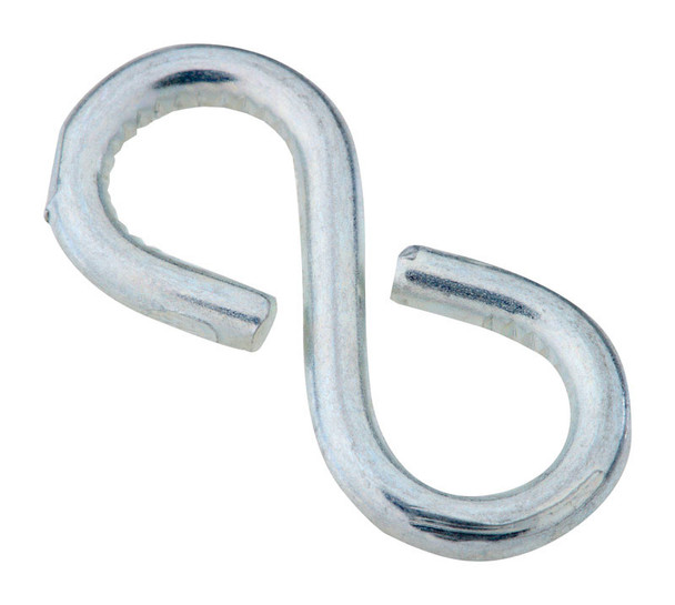 National Hardware N121-392 Zinc-Plated Steel Closed S-Hooks, Silver, 6-Pack