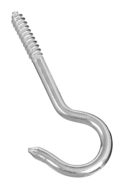 National Hardware N220-483 Large Zinc-Plated Steel Ceiling Hook, Silver