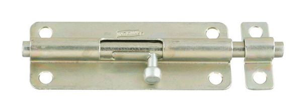 National Hardware N151-738 5-Inch Zinc-Plated Steel Barrel Bolt