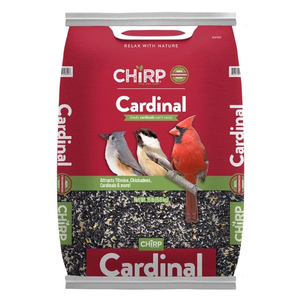 Chirp Cardinal Wild Bird Food, 15 lb Bag, Part Number 17375