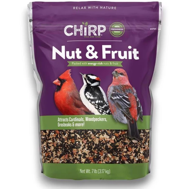 Chirp Nut and Fruit Wild Bird Food, 7 lb Bag, Part Number 17393