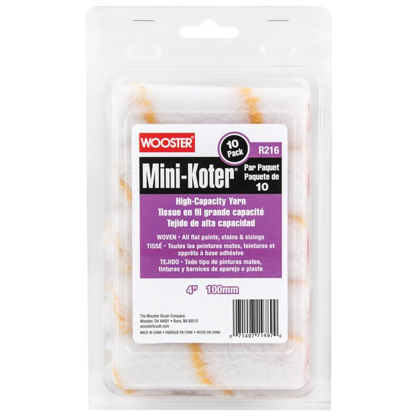 PAINT ROLLR CVR YN4"10PK