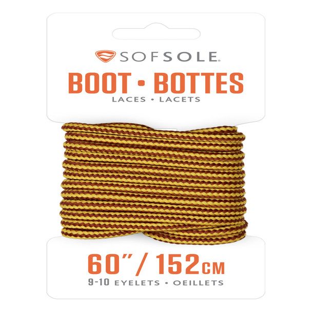 GOLD/BROWN BOOT LACE 60"