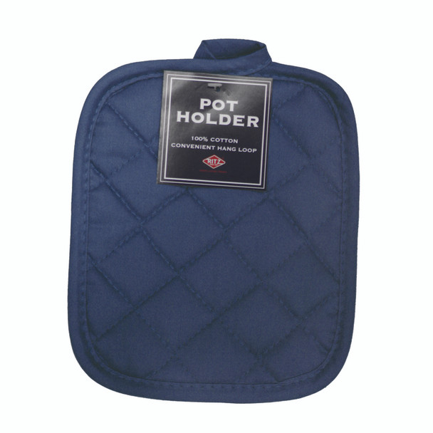 POTHOLDER COTTON BLUE