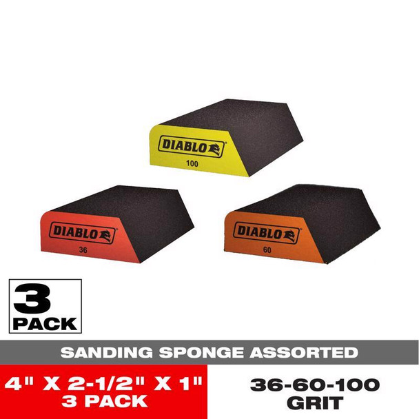 SANDING SPONGE ASST