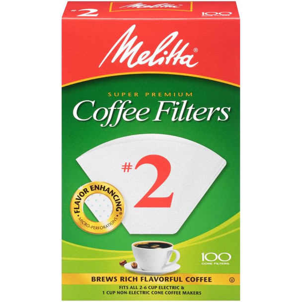 COFFEE FILTER #2WHT100CT