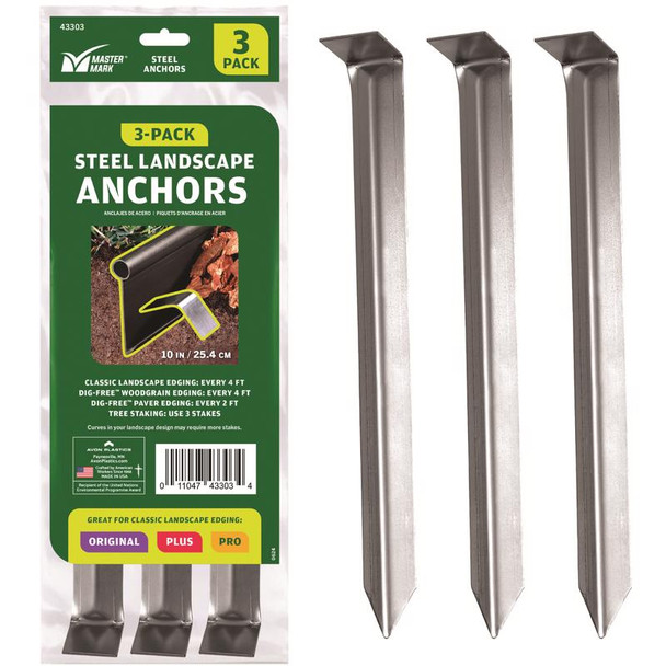 STAKE STEEL 3PK 10"
