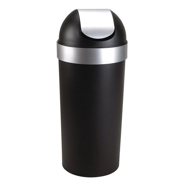 VENTI TRSHCAN BLK/NCKL