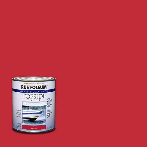 MARINE TOP PAINT RED QT