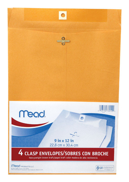 ENVELOPES 4CT 9X12"