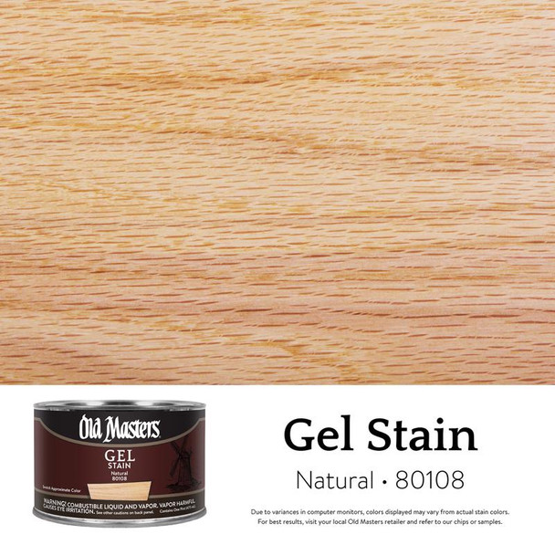 GEL STAIN NATURAL 1PT
